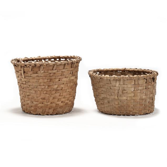 two-large-american-split-oak-orchard-baskets
