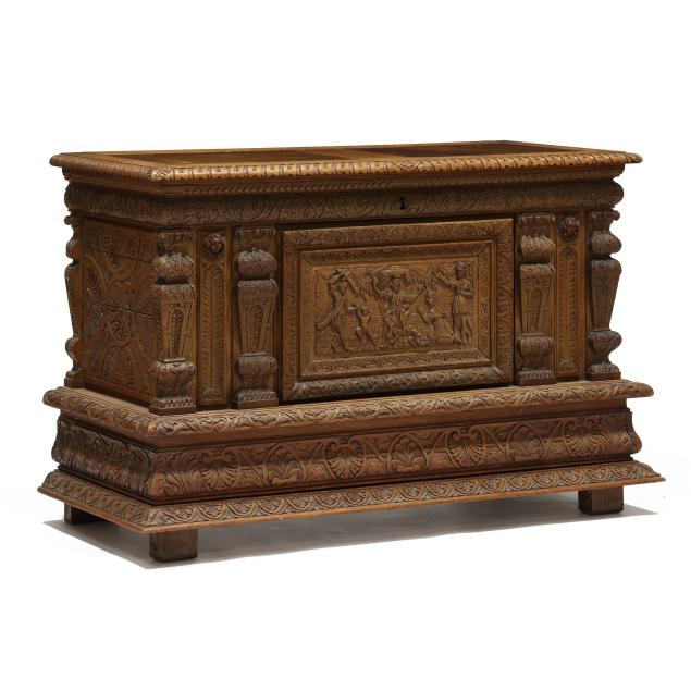 french-renaissance-revival-carved-oak-cabinet