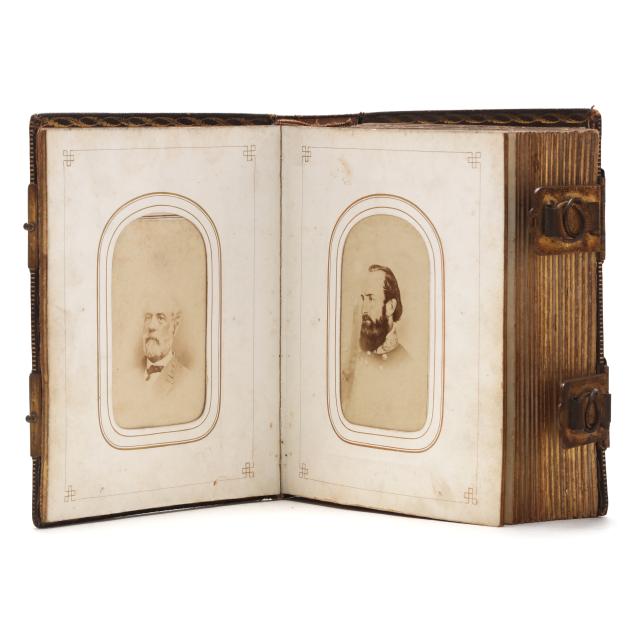southern-carte-de-visite-album-with-confederate-generals-and-civilians