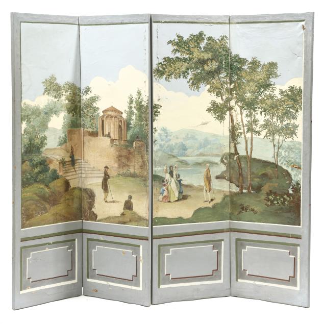 antique-continental-painted-floor-screen