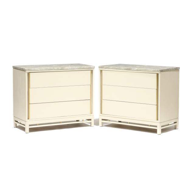 pair-of-converted-mid-century-marble-top-vanities