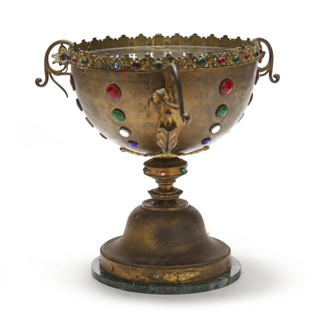 large-french-brass-commemorative-chalice-form-light