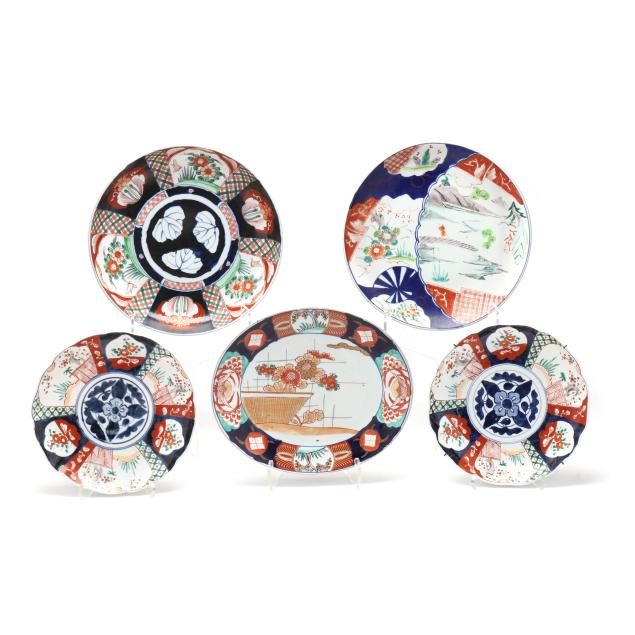 five-large-imari-porcelain-dishes
