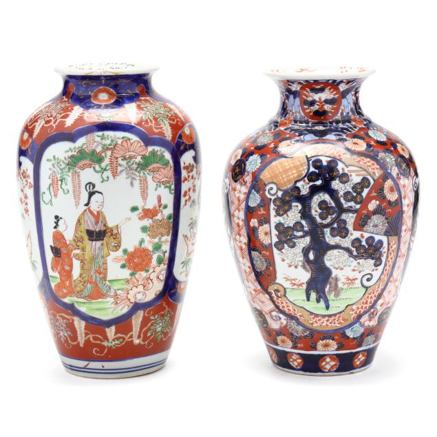 two-japanese-imari-porcelain-vases