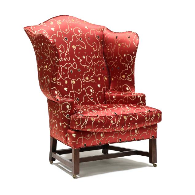 chippendale-upholstered-mahogany-easy-chair