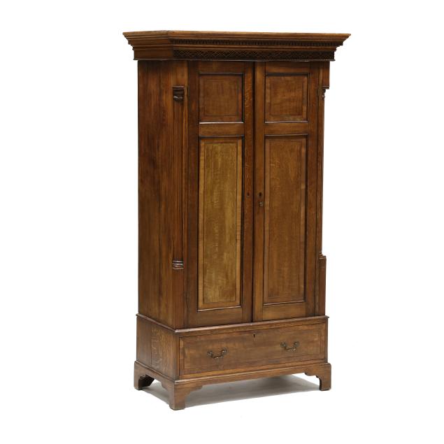 antique-english-chippendale-style-inlaid-oak-diminutive-linen-press