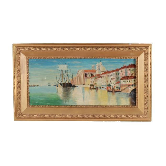 large-vintage-painting-of-a-venetian-canal-scene-signed-bernard