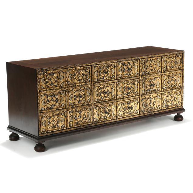 john-widdicomb-i-mediterranean-treasure-chest-i-diminutive-credenza