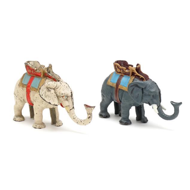 two-mechanical-elephant-coin-banks