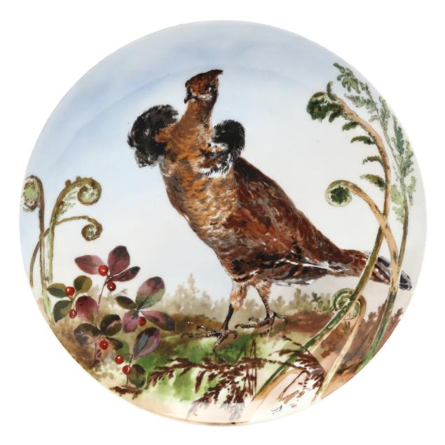 haviland-co-rutherford-b-hayes-presidential-china-game-plate-with-ruffled-grouse