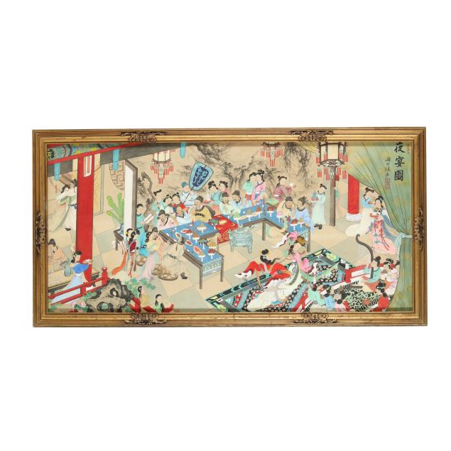a-grand-chinese-painting-of-a-palace-banquet