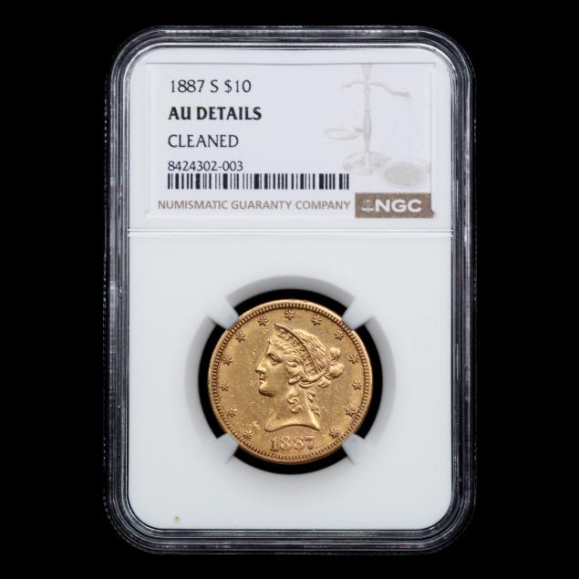 1887-s-10-liberty-head-gold-eagle-ngc-au-details-cleaned