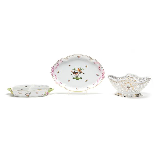 group-of-three-herend-i-rothschild-bird-i-porcelain-serving-pieces
