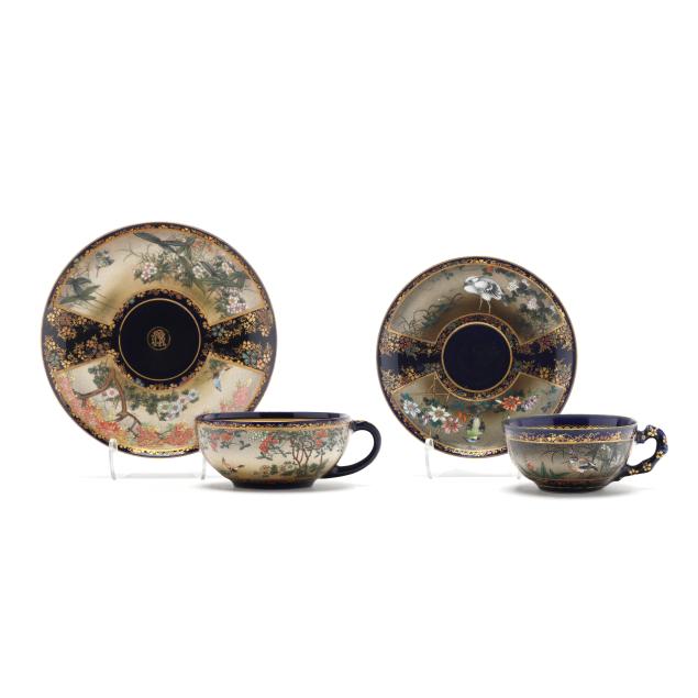kinkozan-two-japanese-satsuma-tea-cups-with-saucers