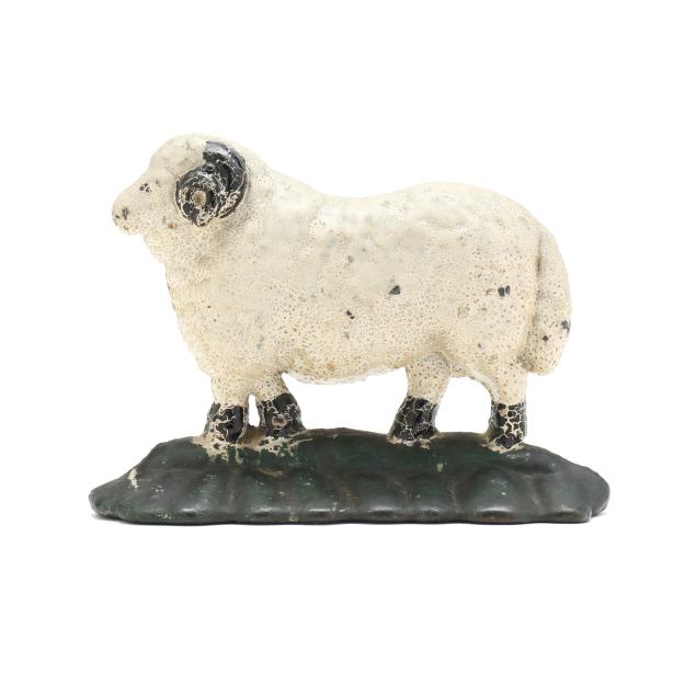 painted-cast-iron-ram-doorstop
