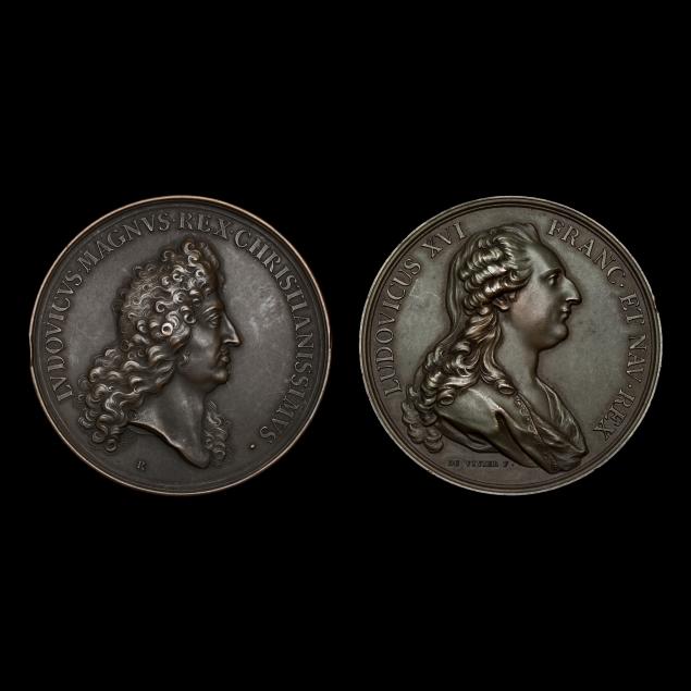 two-large-french-documentary-medals-in-bronze