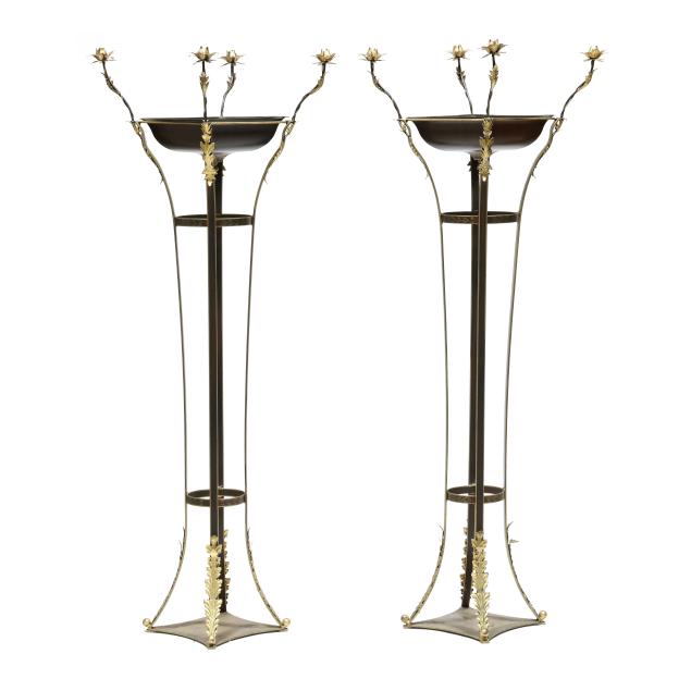 pair-of-neoclassical-style-tole-torchiere-jardinieres
