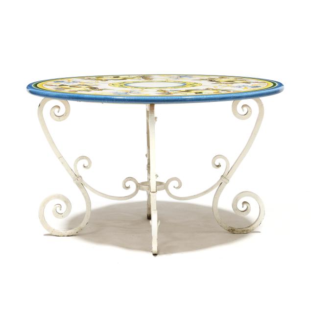 sorrentino-ravello-faience-and-iron-bistro-table