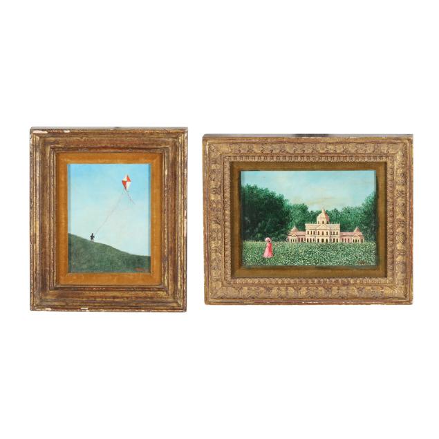 frank-milan-american-two-small-paintings