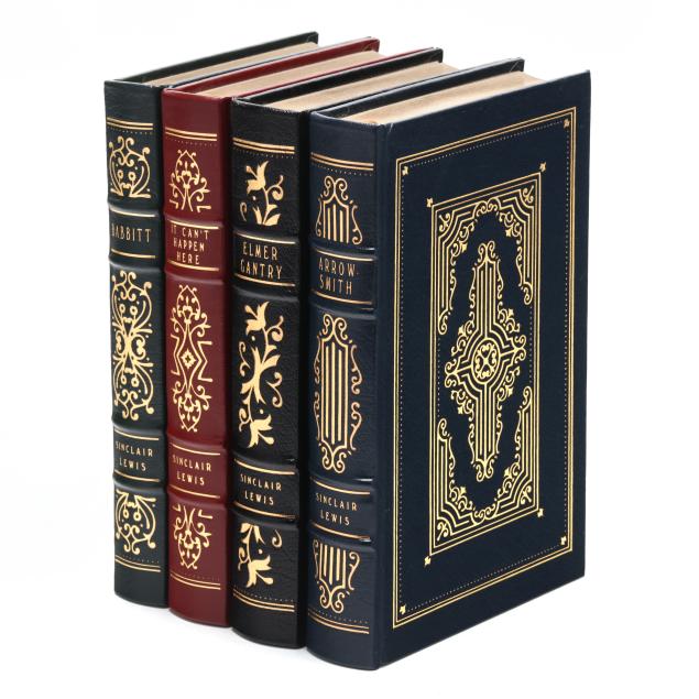 four-titles-by-sinclair-lewis-leather-bound-easton-press-collector-s-editions