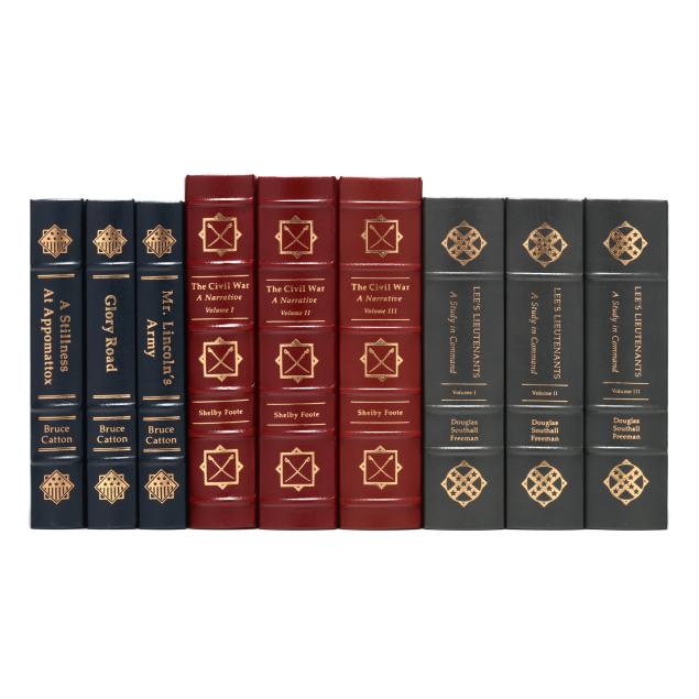 nine-volumes-on-the-civil-war-from-easton-press