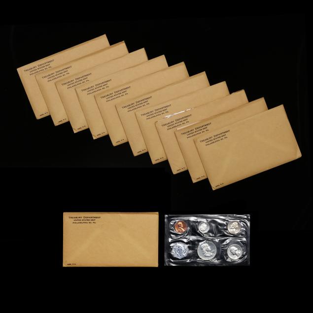 eleven-11-1963-proof-sets-with-four-sets-still-mint-sealed