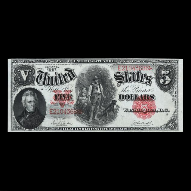 5-united-states-note-series-of-1907-crisp-uncirculated