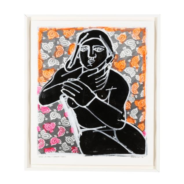 america-martin-columbian-american-b-1980-i-woman-on-chair-patterned-fabric-i