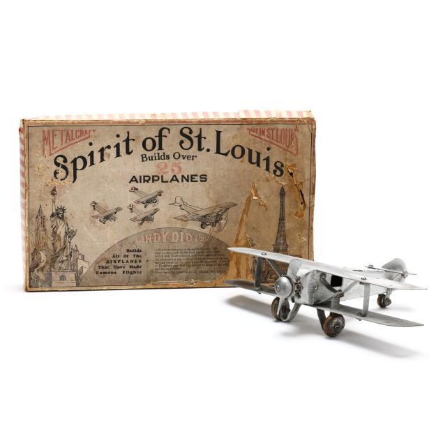 metalcraft-co-spirit-of-st-louis-model-airplane-kit-with-original-box