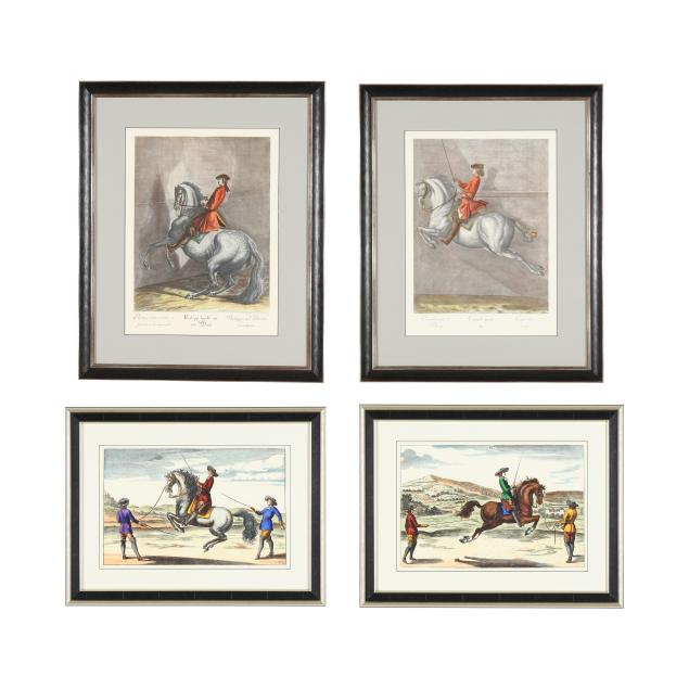 four-framed-equestrian-engravings