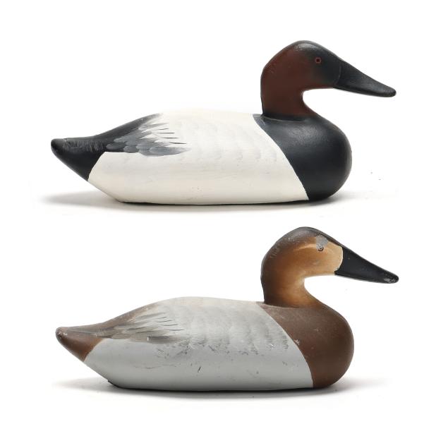 charlie-joiner-md-1921-2015-pair-of-painted-contemporary-iron-canvasbacks