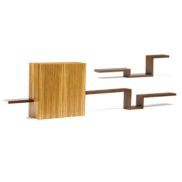 michael-joerling-nc-b-1951-custom-cabinet-and-floating-shelves