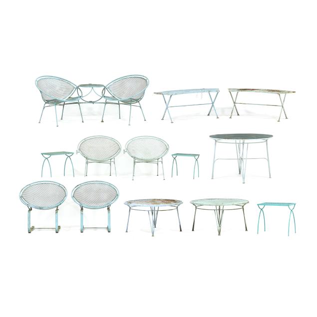 maurizio-tempestini-italian-1908-1960-13-piece-vintage-radar-patio-set