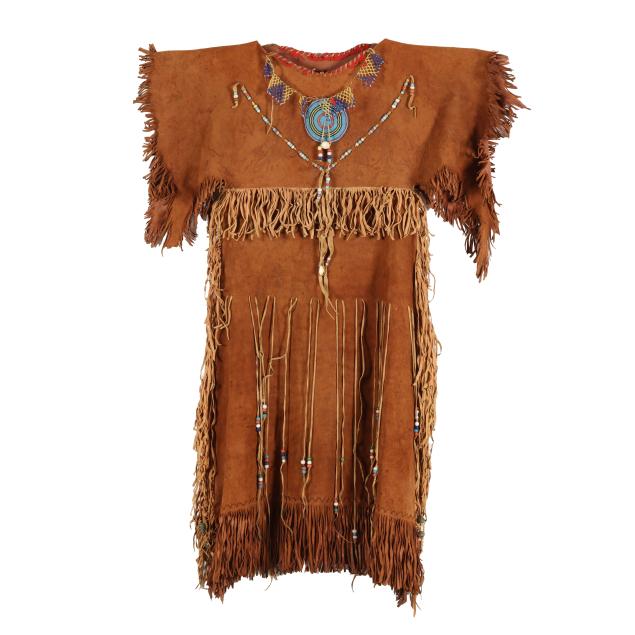 plains-native-american-beaded-hide-dress