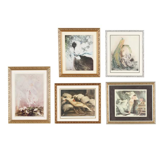 after-louis-icart-french-1888-1950-five-framed-prints