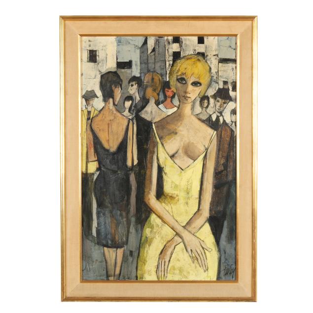 charles-levier-french-american-1920-2003-i-la-blonde-a-la-robe-jaune-i