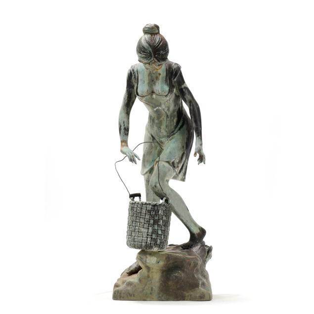 four-foot-bronze-fountain-statue-of-lady-with-pail