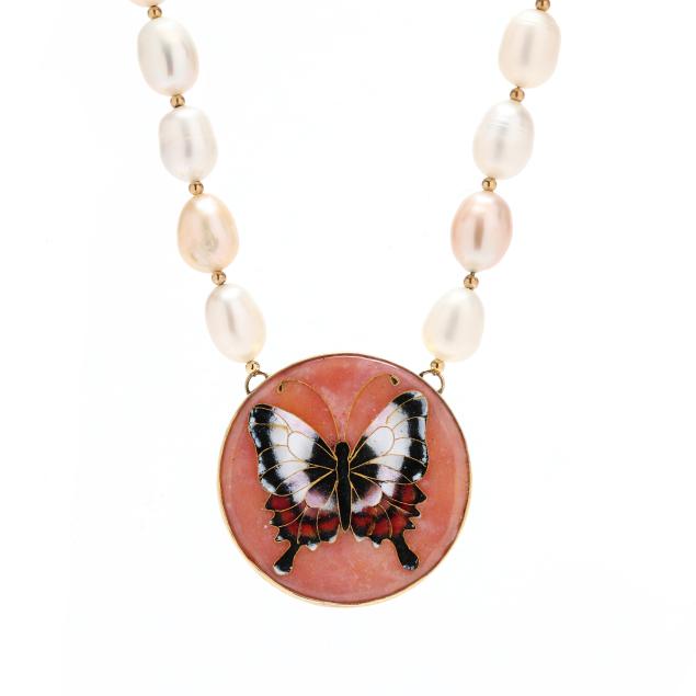 gold-enamel-and-pearl-i-fluminense-swallowtail-i-necklace-margaret-bell