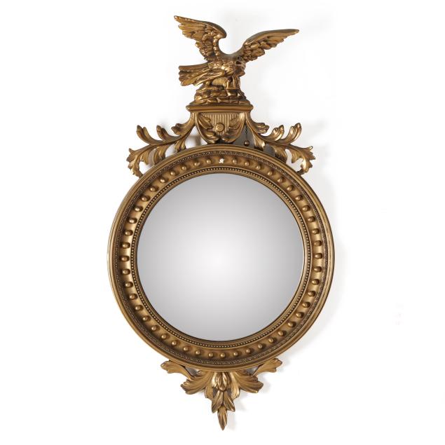 federal-style-carved-and-gilt-convex-mirror