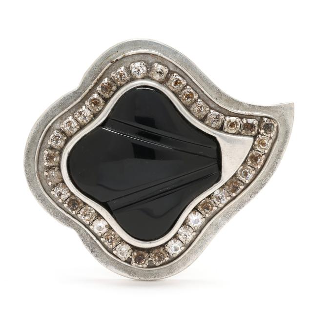 pewter-and-black-stone-brooch-tess-designs