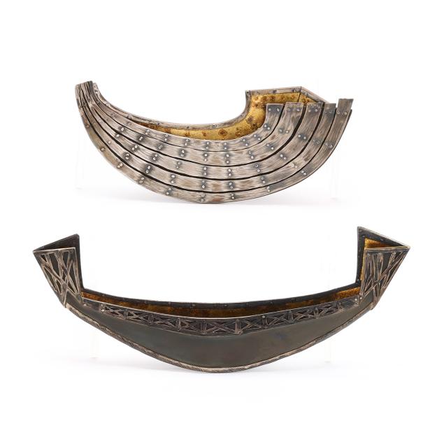 two-brass-and-sterling-silver-boat-brooches-marilyn-smith