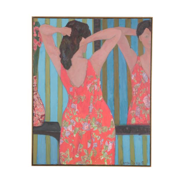 cynthia-packard-american-b-1957-woman-brushing-hair