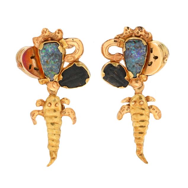 gold-and-gem-set-dangle-earrings-margaret-barnaby