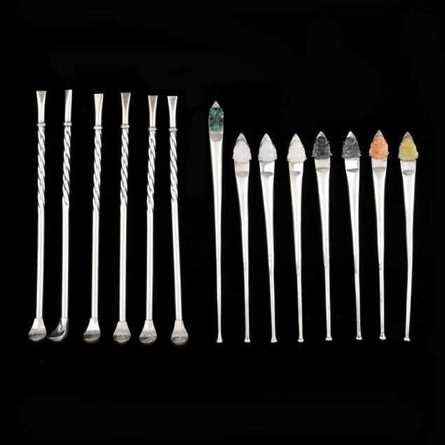 collection-of-fourteen-silver-cocktail-stirrers