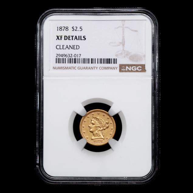 1878-2-50-gold-quarter-eagle-xf-details-cleaned