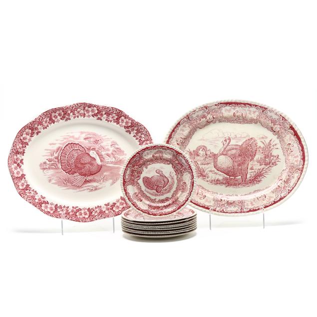 a-group-of-english-transferware-turkey-patterned-china-royal-staffordshire-and-wedgwood