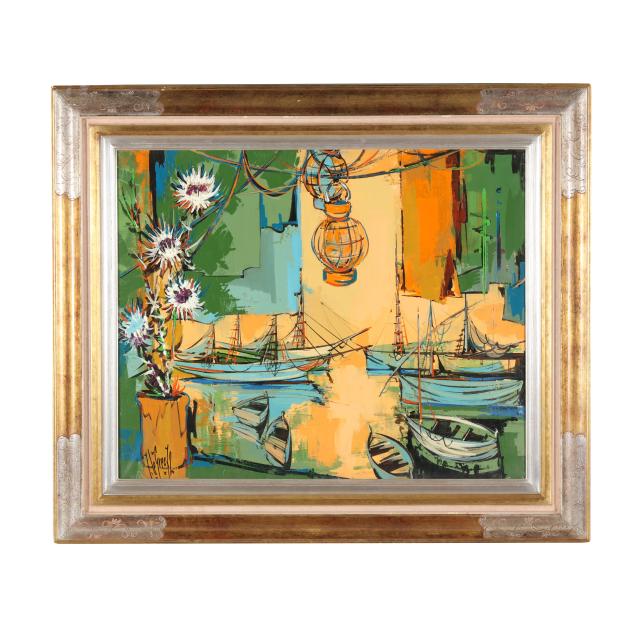 jean-le-grec-swiss-1935-1990-harbor-scene