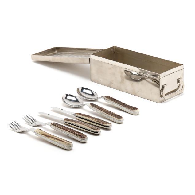 vintage-gucci-horn-handled-travel-cutlery-set-with-silver-plated-box