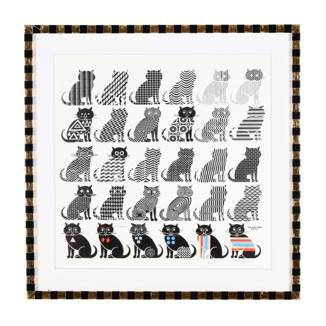 pedro-friedeberg-mexican-b-1936-i-gatos-cats-of-all-nations-unite-i