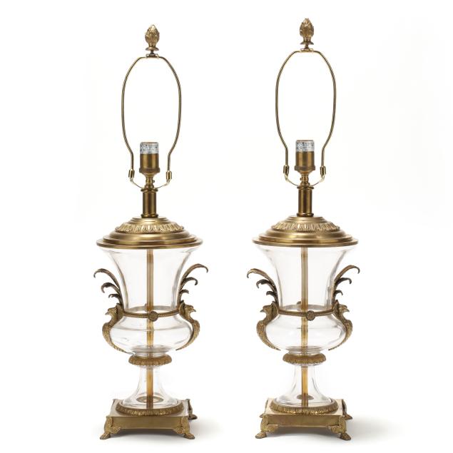 pair-of-decorative-accessories-inc-brass-and-glass-urn-table-lamps